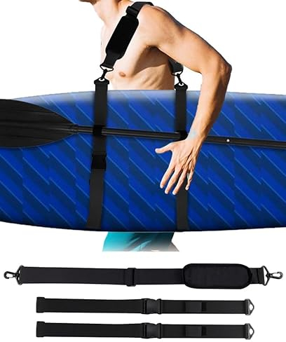 Coyonce Tragegurt SUP Board, Verstellbarer Tragegurt für SUP-Boards, Geeignet für SUP-Boards, Surfbretter, Kajaks und Mehr.