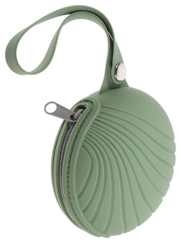 PATKAW Case for Menstrual Cups Case Travel Period Cup Menstrual Cup Bag Tampon Carrier Washable Silicone Pouch Coin Purse for Menstrual Cup Keys Small Items Green