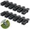 12 PCS Heavy Duty Tarpaulin Clips Set, Tarp Clip Clamp Camping Tent Clips Crocodile Mouth Clips Plastic Tent Clips Instant Awning Clamp for Tents Tarp Caravan Garden Shade Cloth Boat Cover (B)