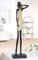 GILDE Figur Dorada, Kunstharz, goldfarben/schwarz, Fraumotiv, H 45cm, B 12cm, T 8,5cm - Deko, Skulptur, Wohnaccessoire, Geschenkidee
