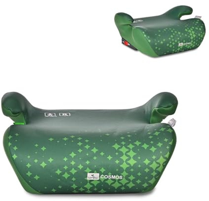 Lorelli Kindersitz Cosmos i-Size (125-150cm) Isofix, Bezug abnehmbar, Armlehne grün