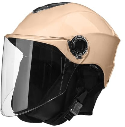 Open Face Motorcycle Headwear, Motorcycle Headwear With Visor, Cycling Headwear for Motorbike, Breathable Motorcycle Helmet, Perfect for Keeping You Warm and Shielded From Wind While Cycling or Riding