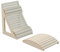 Sentiotec Ergonomische Saunaliege Fibuflex Sauna Rückenlehne Kopfstütze Espe