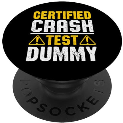 Zertifizierter Crashtest Dummy Humor PopSockets Klebender PopGrip