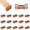 16PCS Protection Pied de Chaise, Rectangulaire Patins pour Chaises en Silicone avec Feutre épaissi, Protéger Le Sol sans Bruit, Patin de Chaise Protecteurs de Sol pour Sols en Bois Dur et Carrelage