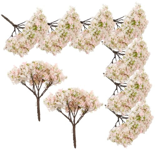 TOYANDONA 10pièces Arbres Miniatures Fleurs De Cerisier Simulation pour Diorama Et Bricolage Décoration De Paysage Et Ornements De Table De Sable