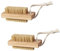 SANTUO 2Pcs Wooden Nail Brush for Cleaning Nails Double Sided Nail Brushs Eco Friendly Nail Scrubbing Brush with Hanging Rope for Hand and Foot Nails