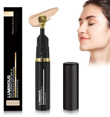 Augenkorrektur, Farbkorrektur für Augenringe unter den Augen, feuchtigkeitsspendender Korrekturstift in Pfirsichfarbe, getönte Anti-Aging-Augencreme (Gelb, M)