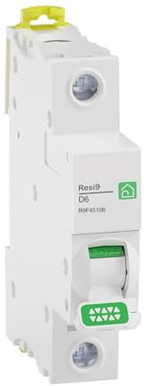 Disjoncteur miniature série R9F courbe D Resi9 MCB 1P R9F45106 10 16 20 25 32 40 50 63A(40A)