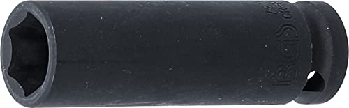 BGS 7216 | Kraft-Steckschlüssel-Einsatz Sechskant, tief | 12,5 mm (1/2) | SW 16 mm