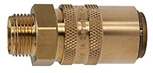 RIEGLER 107961-280.23 Temperierkupplung DN 9 mit AG, mit Absperrventil, G 1/2 gerade, 1Stk