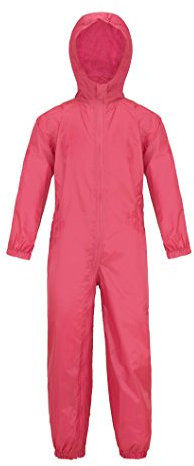 Wetplay Puddle Splash Suit Waterproof All In One Kids Rainsuit Childrens Childs Boys Girls (2-3 Years, Pink)