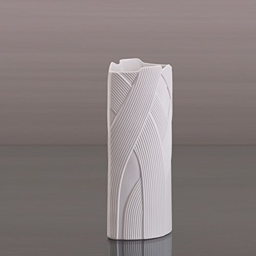 Goebel Kaiser Porzellan Hacienda Vase aus Biskuitporzellan, in der Farbe Weiß, Maße: 23 x 10cm, 14-000-67-3