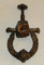 Türklopfer massiv (1,2kg) Gusseisen Bronze-Antik-Optik Jugendstil Design Geschenkidee