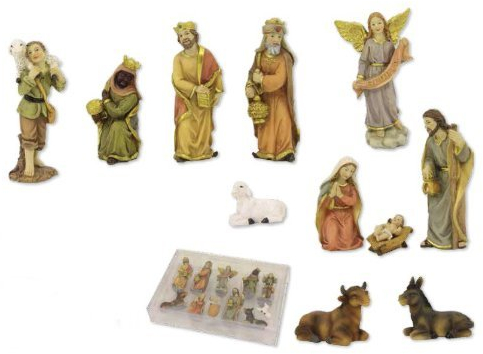 Unbekannt Krippenfigurenset, 11-TLG. Set, für 6cm Figuren