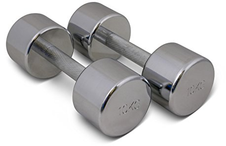 trenas Paar Chrom Kurzhanteln - je 10 kg