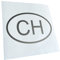Kiwistar - Autoaufkleber - Silber - 15x10cm Schweiz CH - Heckscheibe Auto Aufkleber wetterfest für Kfz LKW Mofa Truck - Sticker außen selbstklebend Tuning Zubehör für Fenster Fahrzeug Scheibe