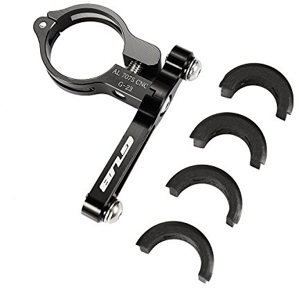 GUB Fahrrad-Flaschenhalter Adapter Halterung verstellbar MTB Rennrad Lenker Wasserflaschenhalter Sattelstütze Halterung (schwarz)