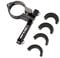 GUB Bicycle Bottle Cage Adapter Mount Adjustable MTB Road Bike Handlebar Water Bottle Holder Seat Post Mount (Black)