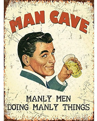 The Original Metal Sign Fridge Magnet - Man Cave