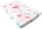 Chilsuessy Pucktuch Baby Musselin Decke Kuscheldecke extra weich 120 x 120 cm ideal als Babydecke Einschlagdecke Kinderwagendecke Erstlingsdecke Kinderdecke, Flamingo