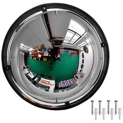 Convex mirrors 1/2 Acryl kuppelspiegel, konvexer 360-Grad-Sicherheitsspiegel, Überwachungs Spiegel, Panoramaspiegel, 50 cm (19,68 in)