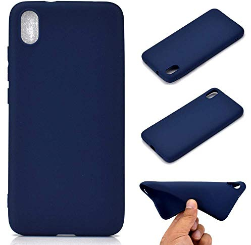 CoverKingz Cover kompatibel mit Xiaomi Redmi 7A - Silikon Handyschutzhülle Smartphonehülle - TPU Phone Case Matt Blau