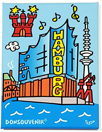DONSOUVENIR Vintage Musical Dekoratives Magnet, 1 Stück, Kunststoff, Modell: Musik AUF DEM ELBA