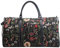 Signare Gobelin-Gepäcktasche für Reisen und Sport/große Reisetasche für Damen Sporttasche Damen mit Garten Designs (Black Morning Garden)