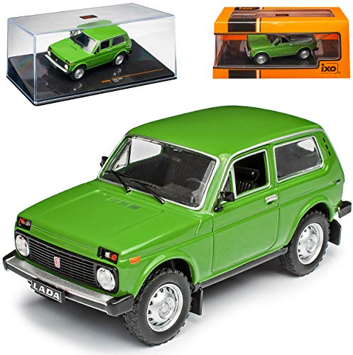 Lada Niva was 2121 Grün Ab 1976 1/43 IXO Modell Auto mit individiuellem Wunschkennzeichen