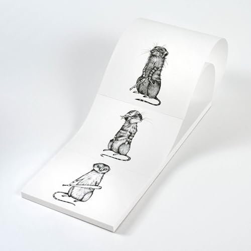 Ligarti 3x Notizblöcke (mit Wechselmotiv) I Aus Recyclingpapier & Made in Germany I Notizblock, Einkaufsblock, Schreibblock