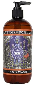 The English Soap Company Kew Gardens Luxuriöse Hand- und Körperwäsche, erfrischende botanische Reinigung mit reichhaltigem Schaum, Lavendel- und Rosmarinduft 500 ml
