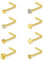 Incaton L Nasenpiercing 20 Gauge Piercing Nase 8stk Nasenstecker Nasenring Chirurgenstahl Nostril Piercing Schmuck Set