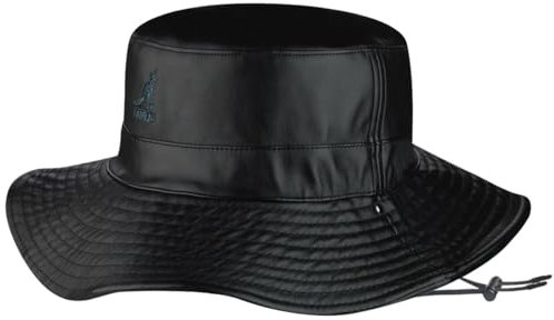 Faux Leather Rev Bucket Kangol Black L Unisex Erwachsene