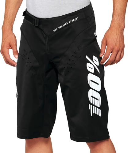 100% MTB WEAR Unisex R-core, Schwarz-36 Shorts, Schwarz (Schwarz), 36