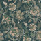 Rasch Sophia 711424 Papier peint non tissé avec motif floral vert foncé et doré de la collection Sophia 10,05 m x 0,53 m (L x l) Vert