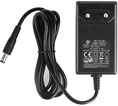 Security-01 DC 24V 1A Netzteiladapter, Stecker 5,5 mm x 2,1 mm mit wählbaren 5,5mm x 2,5mm, 3,5mm x 1,35mm Steckerspitzen