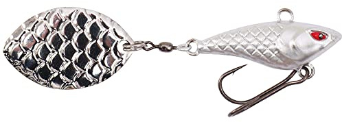 1 x Mikado M- Tail Spinner Jig Spinner Wobbler Hecht Barsch 12g- 7cm Silver