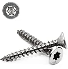 100 Stück Spanplattenschrauben 4,5x30 mm - A2 - Edelstahl - Torx - TX20 - Senkkopf - Vollgewinde - Holzschrauben - Schrauben (100, 4,5x30 mm)