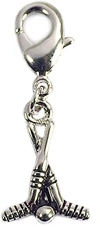 INNSPIRO NICE CHARMS Metallanhänger Hockey mit Karabiner 11x16mm 25u., 17x21mm., Metall, Kein Edelstein