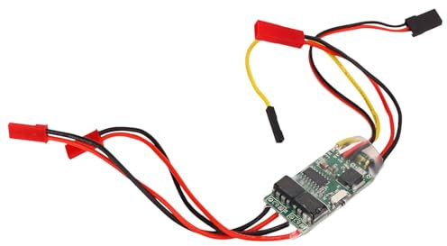 HERCHR Contrôleur De Vitesse De Moteur Brossé RC 2s-3s Lipo 5a ESC Brossé DC6V-14V Mini Contrôleur De Vitesse pour Bateaux RC Avion Avion