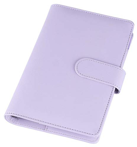 Kyaoayo A5 PU Leder Notizbuch Binder, NachfüLlbarer Planer Organizer Mit Magnetisch Schnalle SchließUng für NachfüLlpapier (Lila)