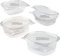 GM 50 Vaschette per Alimenti Usa e Getta con Coperchio Ovali Trasparenti in Pet Misura 500 cc Contenitori con Coperchio Unito Trasparente Vaschette per Alimenti Usa e Getta Chiusura ermetica