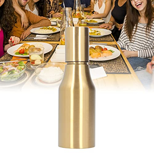 Gigicial Bottiglia Dispenser Per Olio D'oliva, Bottiglia Per Oliera E Aceto da 500 Ml, Contenitore Per Olio, Bottiglia da Cucina Per Sciroppi di Olio E Aceto(d'oro)