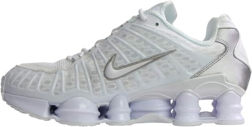 Nike AR3566-100 Shox TL Damen White/White-METALLIC Silver-MAX ORANGE EU 46