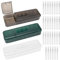 Pilikoll 3 Pcs G Large Cable Organizer Box With 2 Open Lids, Data Storage Box With 30 Ties, Desktop Tidy Box With 7 Compartments for Headphones, Chargers, Cables