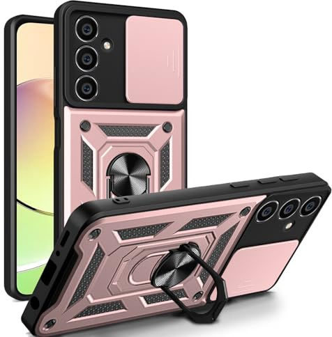 Handyhülle für Samsung Galaxy A05s | Stoßfest & Kratzfest | Mit Kameraschutz, Anti-Fingerabdruck & robustem Panzerschutz-Design | Rosegold