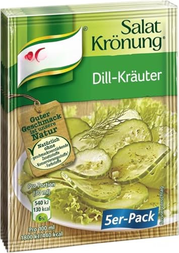 Salat-krönung Dill-Kräuter Preparazione per Vinaigrett Germany con erbe e aneto Insalata pronta istantanea compatibile con Knorr - 45g