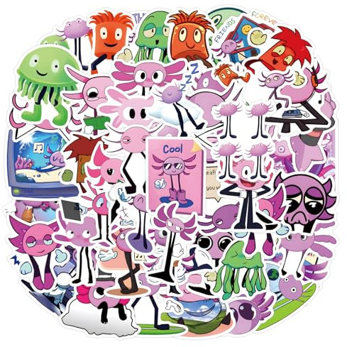 Kinitos Pet Stickers, 54 Pcs Game Kinitos Pet Figure Vinyl Waterproof DIY Sticker Decals for Party, Water Bottle Scrapbook Laptop Skateboard Computer for Teens Fans