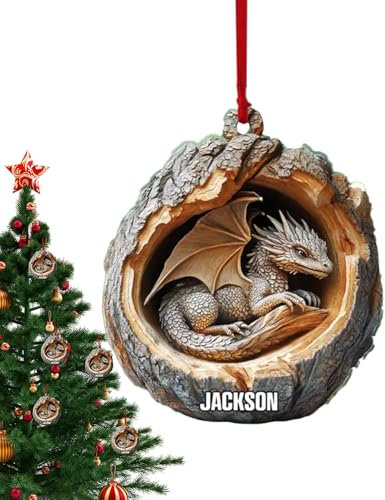 Weihnachtsdeko Baumschmuck, Weihnachtsbaumschmuck Cartoon, Weihnachtsbaumschmuck Acryl, Tier-weihnachtsbaumschmuck, Realistische Tier-Wanddekoration, 2D Realistische Acrylornamente